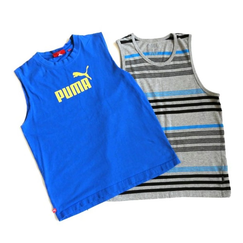 Boys PD&C And Puma Tank Tops Size XL Cotton